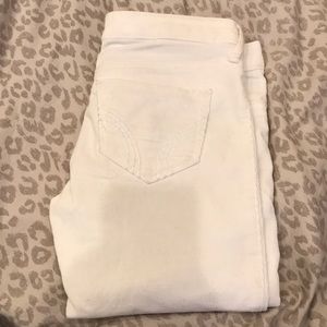 White corduroy jeans